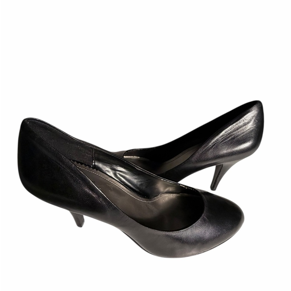 Connie Classic Black Leather Red Sole Heels Sz 11